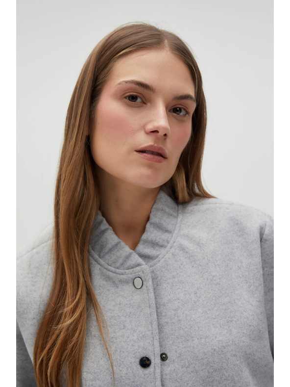 Moodo Šedá bomber bunda Moodo