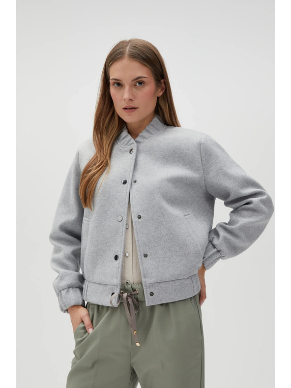 Moodo Šedá bomber bunda Moodo