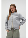Moodo Šedá bomber bunda Moodo