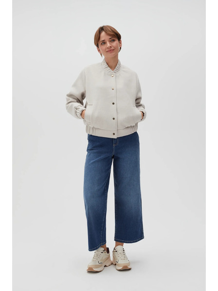 Moodo Béžová dámská bomber bunda Moodo