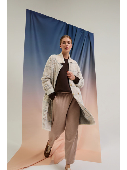 Moodo Kabát kostka béžový Moodo