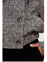 Moodo Krátký černobílý kabát Moodo