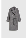 Moodo Kabát s páskem šedý Moodo