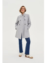 Moodo Krátký šedý kabát Moodo