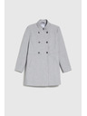 Moodo Krátký šedý kabát Moodo
