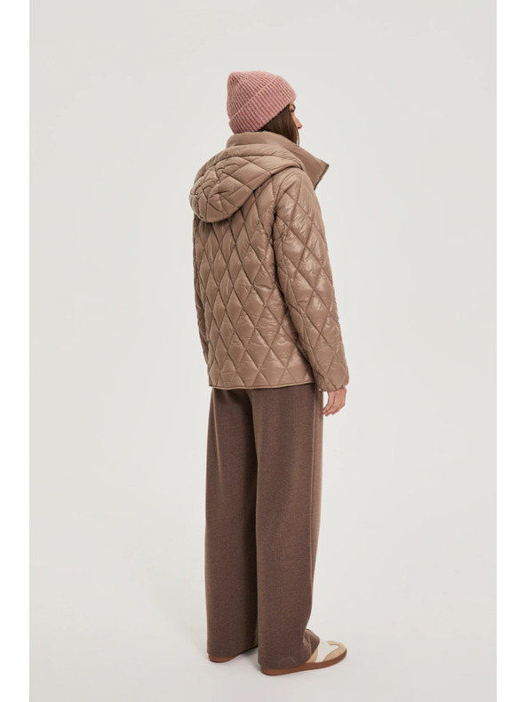 Moodo Prošívaná bunda béžová Moodo