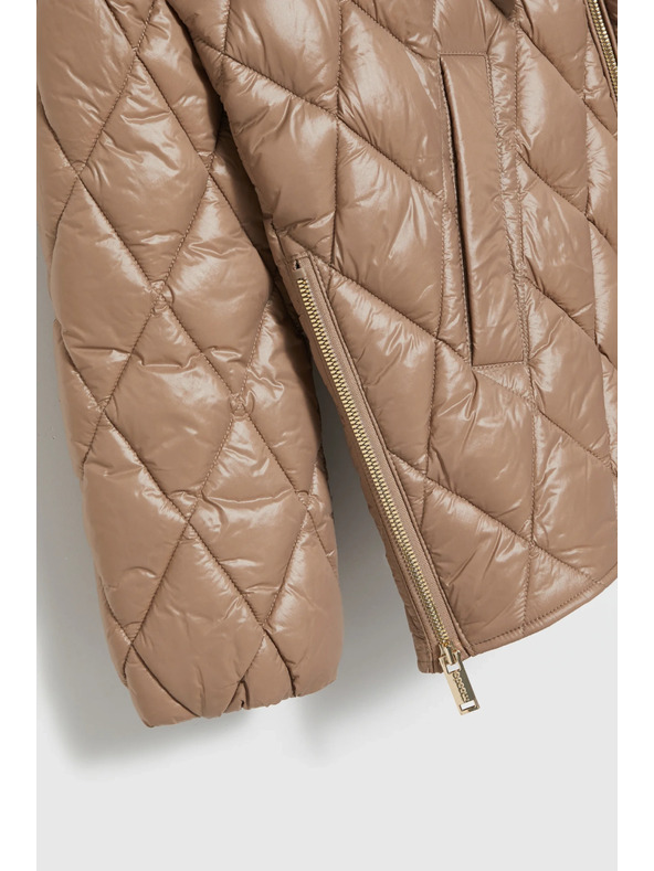 Moodo Prošívaná bunda béžová Moodo