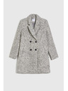 Moodo Kabát rybí kost šedý Moodo
