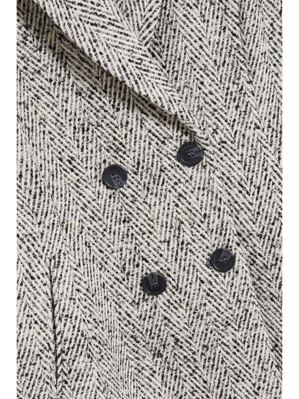 Moodo Kabát rybí kost šedý Moodo