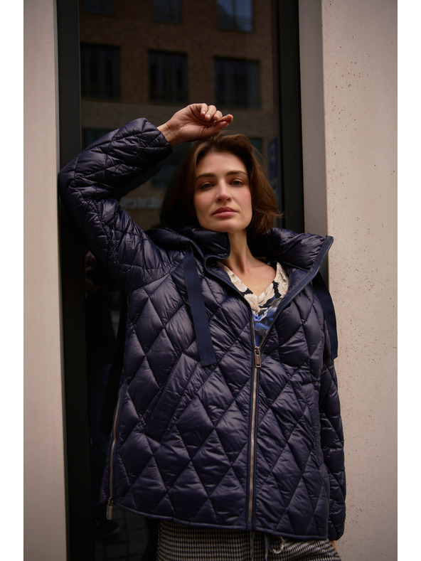 Moodo Prošívaná bunda tmavě modrá Moodo