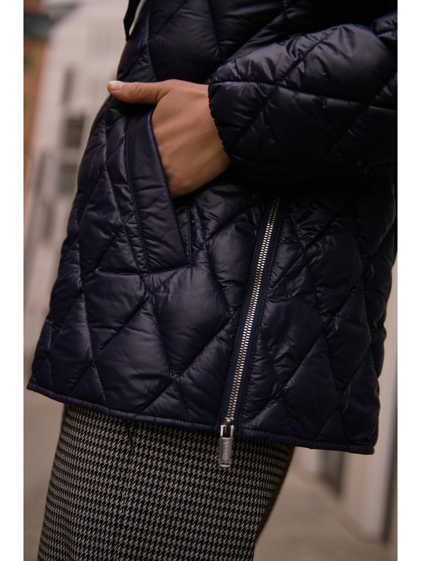 Moodo Prošívaná bunda tmavě modrá Moodo