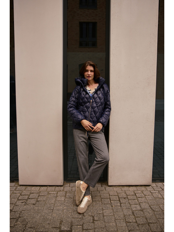 Moodo Prošívaná bunda tmavě modrá Moodo