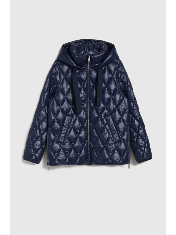 Moodo Prošívaná bunda tmavě modrá Moodo