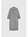 Moodo Dlouhý kabát šedý Moodo