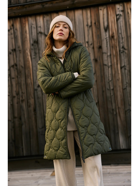 Moodo Prošívaná bunda zelená Moodo
