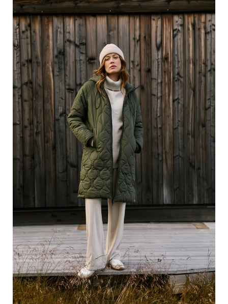 Moodo Prošívaná bunda zelená Moodo