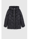 Moodo Prošívaná bunda s kapucí černá Moodo