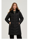 Moodo Bunda s prošívanou kapucí černá Moodo