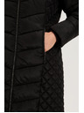 Moodo Bunda s prošívanou kapucí černá Moodo