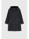 Moodo Bunda s prošívanou kapucí černá Moodo