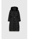 Moodo Dlouhá bunda s kapucí černá Moodo