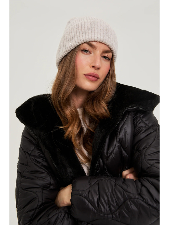 Moodo Bunda s kapucí černá Moodo