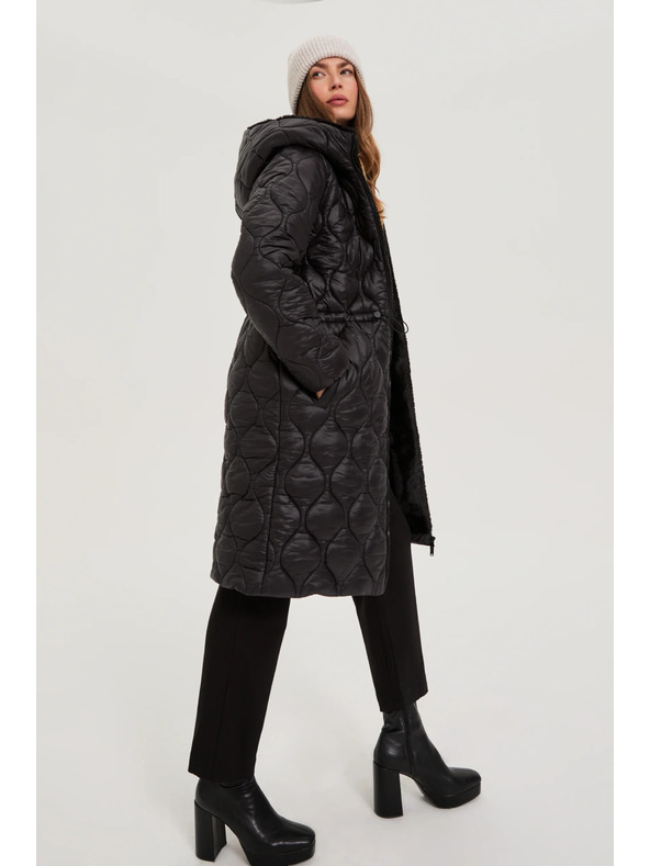 Moodo Bunda s kapucí černá Moodo