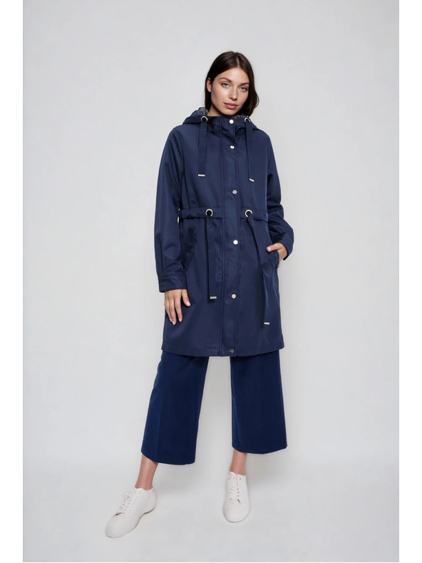 Moodo Tmavě modrá bunda parka Moodo