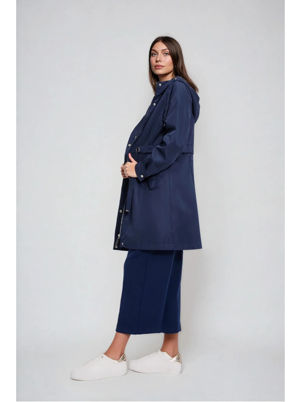 Moodo Tmavě modrá bunda parka Moodo