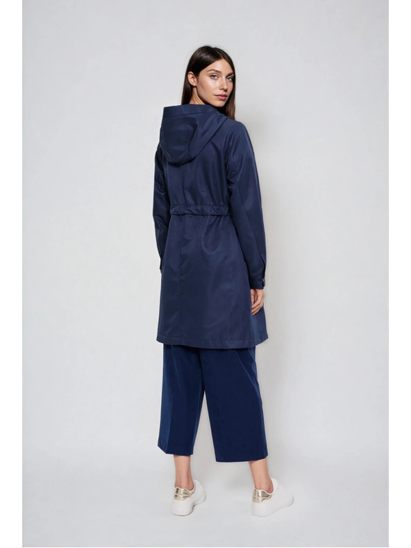 Moodo Tmavě modrá bunda parka Moodo