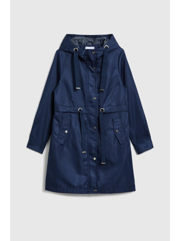 Moodo Tmavě modrá bunda parka Moodo