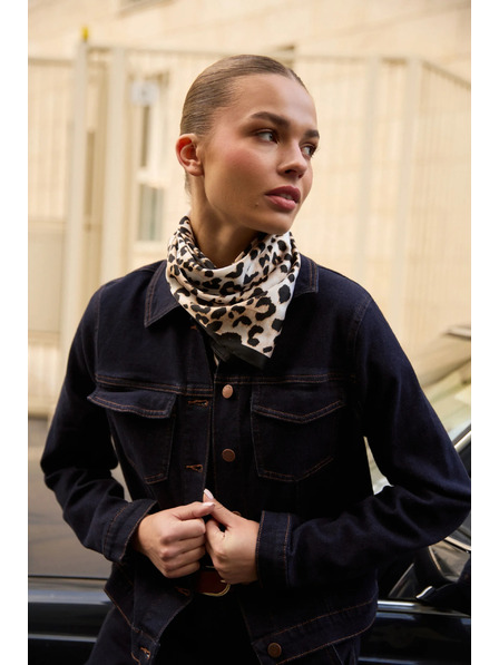 Moodo Tmavě modrá džínová bunda Moodo