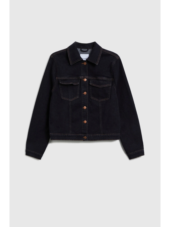 Moodo Tmavě modrá džínová bunda Moodo