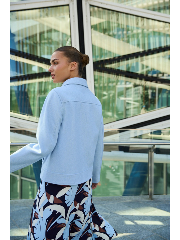 Moodo Krátká bunda světle modrá Moodo