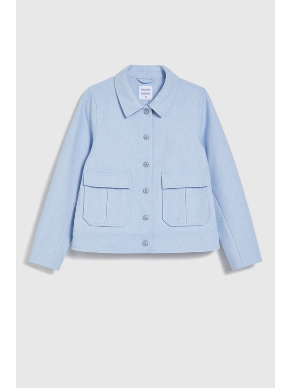 Moodo Krátká bunda světle modrá Moodo