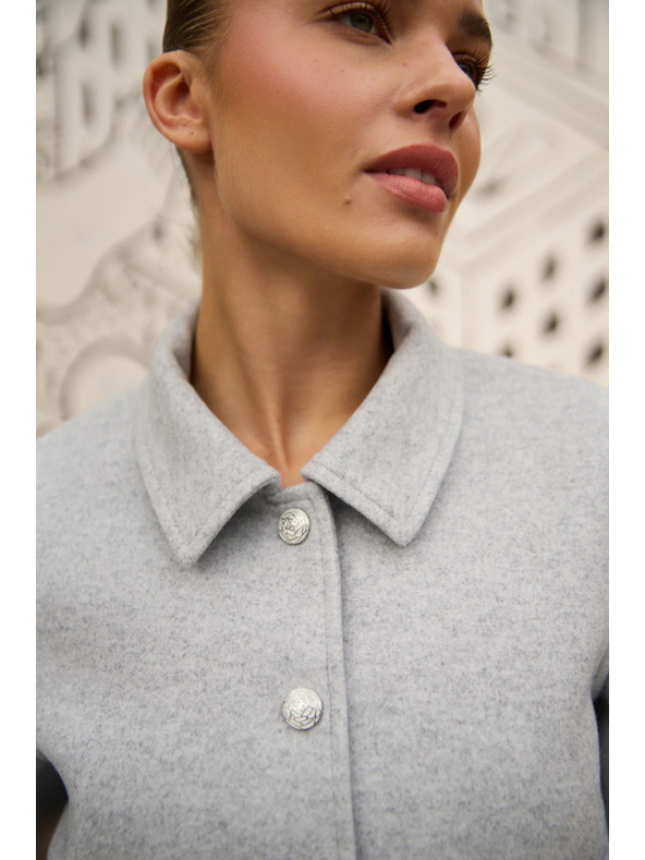 Moodo Krátká bunda šedá Moodo