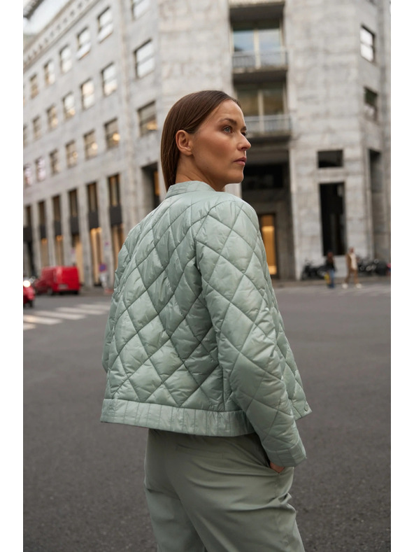 Moodo Oboustranná prošívaná olivová bunda Moodo