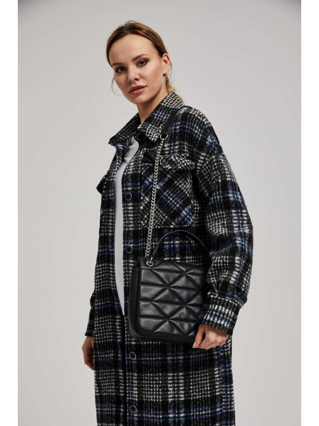 Moodo Prošívaná kabelka s nastavitelnou rukojetí černá Moodo