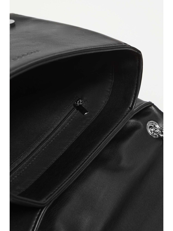 Moodo Prošívaná kabelka s nastavitelnou rukojetí černá Moodo