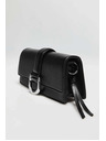 Moodo Černá taška přes rameno se stříbrnou sponou Moodo