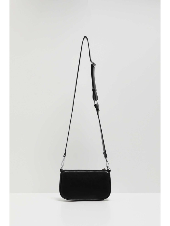 Moodo Černá taška přes rameno se zipem Moodo