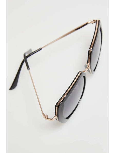 Moodo Velké geometrické brýle černé Moodo