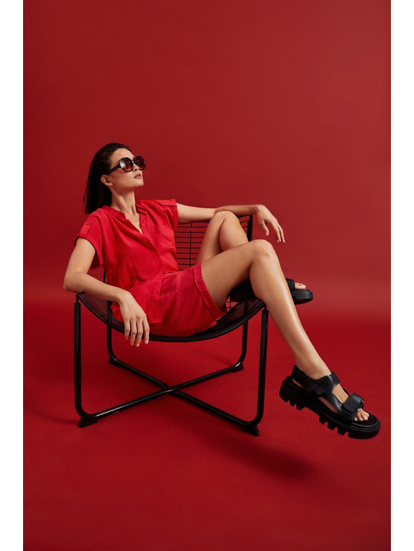 Moodo Brýle s kulatými skly hnědé Moodo