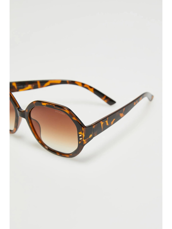 Moodo Brýle s kulatými skly hnědé Moodo
