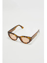 Moodo Brýle s tlustými obrubami hnědé Moodo