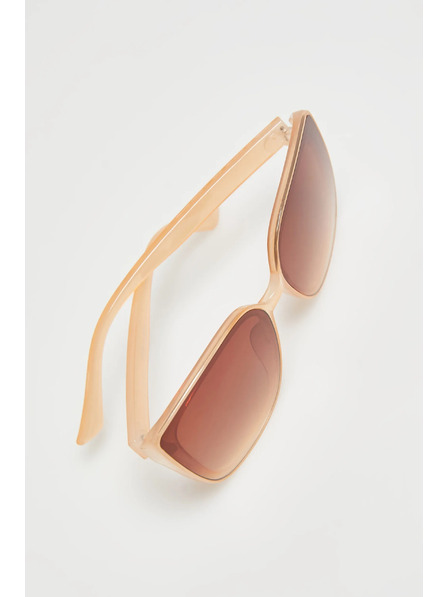 Moodo Sluneční brýle s plastovými obrubami béžové Moodo