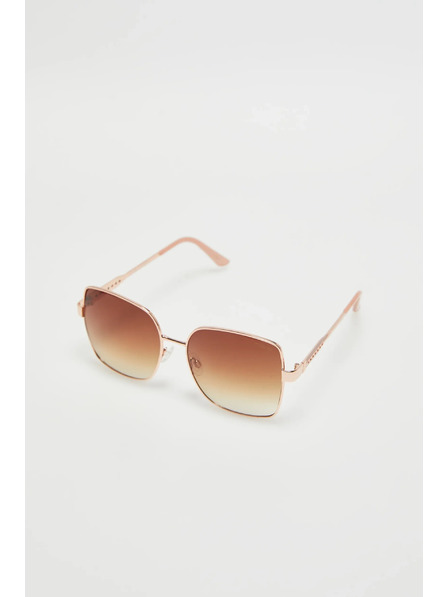 Moodo Sluneční brýle se zlatými kovovými obrubami Moodo