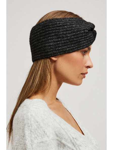 Moodo Pletená černá čelenka Moodo