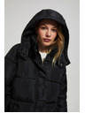 Moodo Prošívaná bunda s kapucí černá Moodo