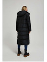 Moodo Prošívaná bunda s kapucí černá Moodo